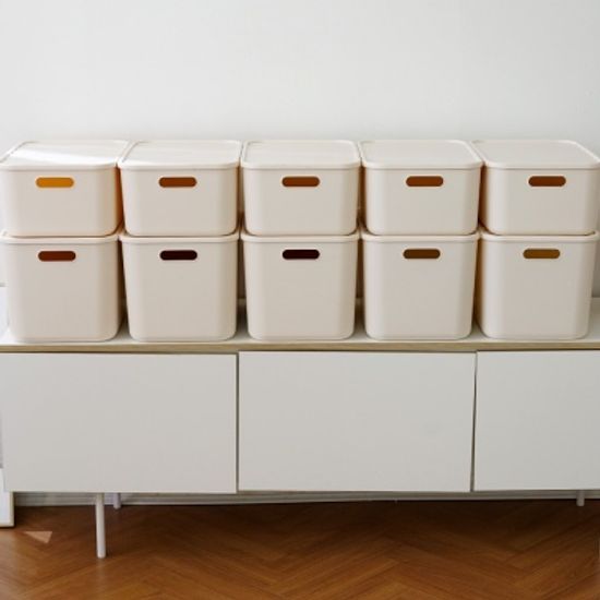 보노홈 리빙박스 팬트리 정리함 M 2개(신규컬러출시)