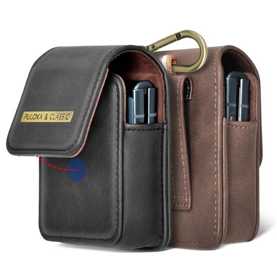 갤럭시 z플립 마그네틱 가죽 파우치 링 고리 케이스