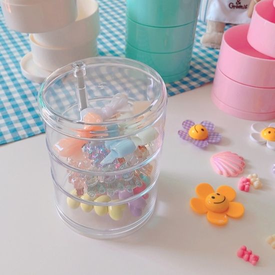 3단 원형 보관함