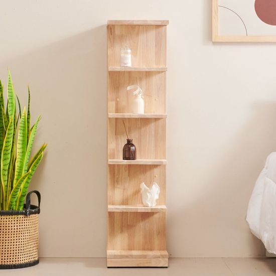 이글 거실 5단 서재 인테리어 책장 전면 원목 (착불)