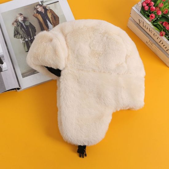 풍성한 귀달이 군밤모자(아이보리)/ 방한 트루퍼햇