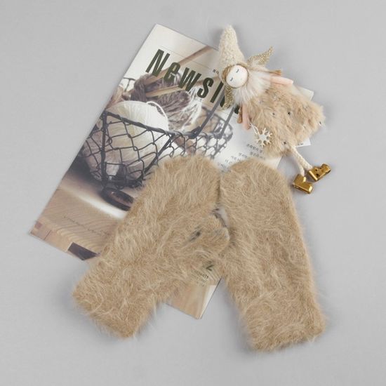 [베네]뽀숑 앙고라 벙어리 장갑