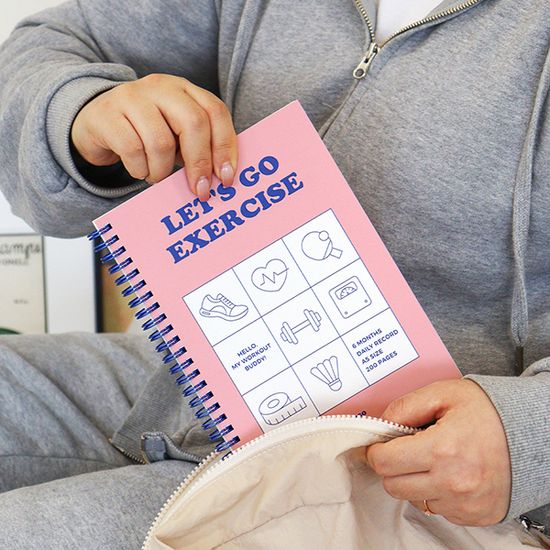 기본 A5 운동 일지(운동, 건강체크, 데일리, 6개월)