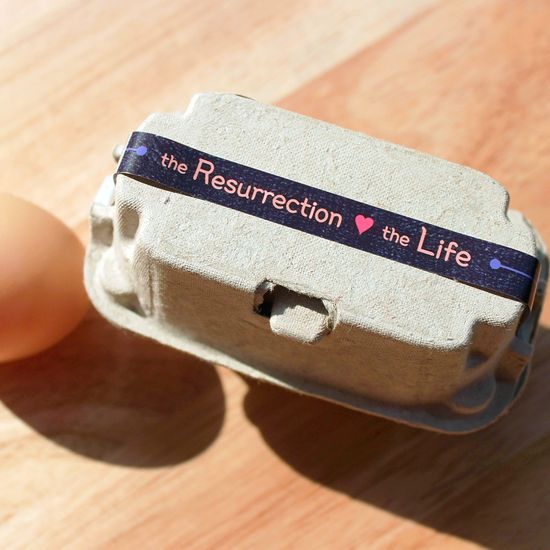 부활절 달걀 포장 띠 스티커(30개)_ Happy Easter