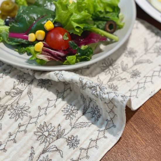 케이블랑 들꽃 키친크로스 행주 테이블매트 (2colors)