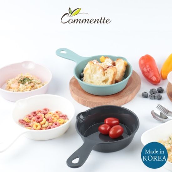 꼬망뜨 항균 손잡이 앞접시 5종세트 - 사각/원형