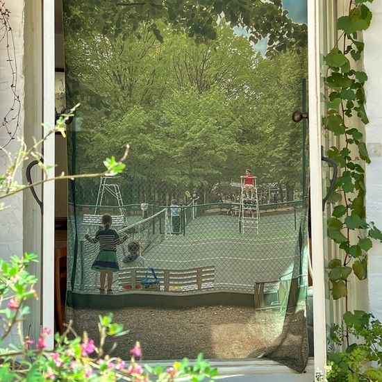 테니스장 115x200 대형 쉬폰 패브릭포스터