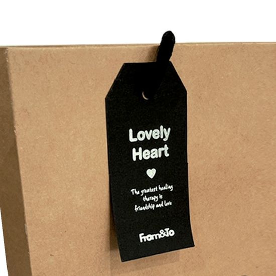 하트 정사각 쇼핑백 (소) 20x20x8 (10매)