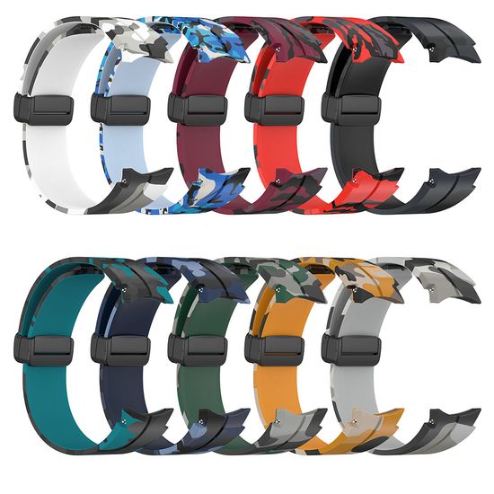 갤럭시워치 6 5 4 호환 카모플라쥬 실리콘스트랩 20MM