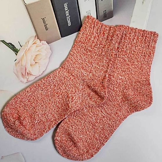 양먈 여성 여자 양말 보카시 주황색(WF41CD9)