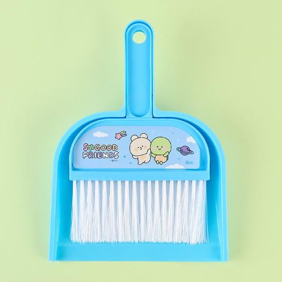 2500 청소도구세트(미니빗자루,쓰레받기)-블루