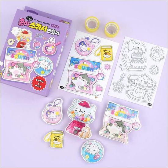 핑크풋 냥냥종이스퀴시만들기