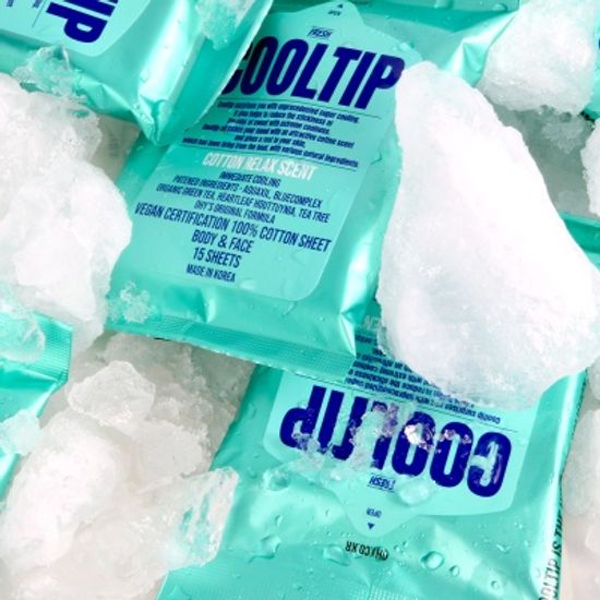 쿨팁 FRESH ICE 코튼티슈 [극강쿨링+퍼퓸+비건] 5팩