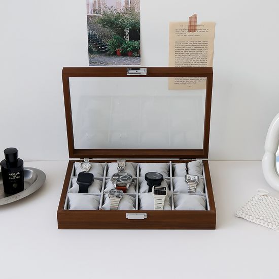 우드 시계보관함 12구 케이스 보관함