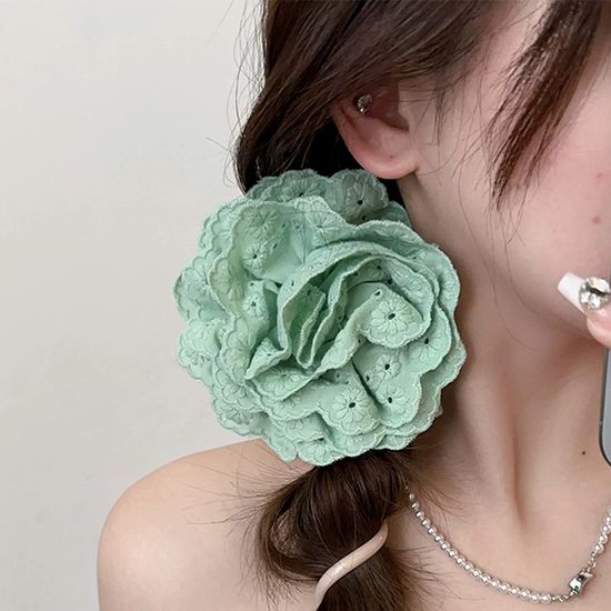 장미 레이스 전화선 헤어 타이 포니테일 스프링 줄