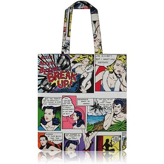nother Retro Comic Flat Tote Bag (Hawaii) / 나더 레트로 코믹 플랫 토트백
