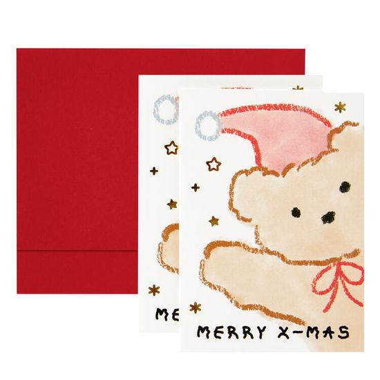 아트박스 산타모자베어 카드 2매입