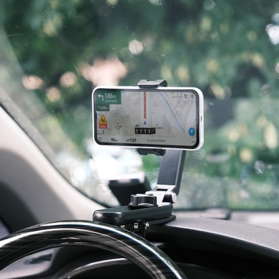 바림 360도 회전 썬바이저 거치대 휴대폰 만능거치대