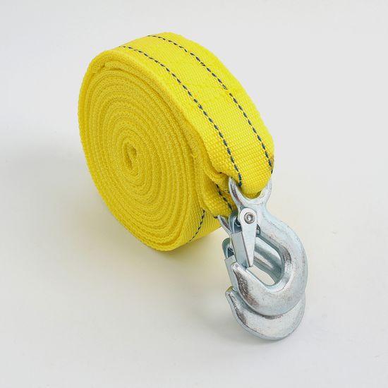 5M 고리형 차량용 견인로프(5톤) (형광옐로우)