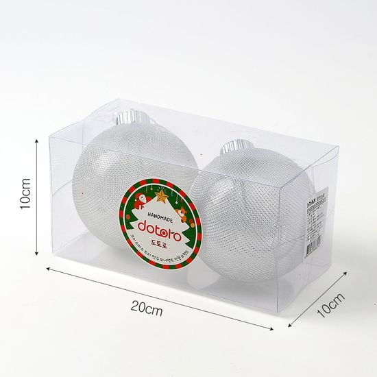[도토로]시스루 레이스 장식볼 2p(10cm) (그레이망사)