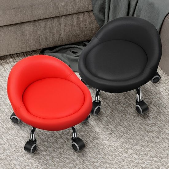 등받이이동의자 원형스톨 바퀴달린 낮은 없는 소형이