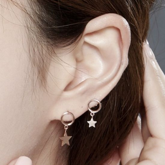 14K 별처럼 빛나 귀걸이