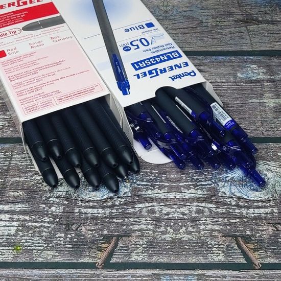 펜텔 0.7mm 메탈팁 슬림중성펜 에너겔 BL437R1 1자루