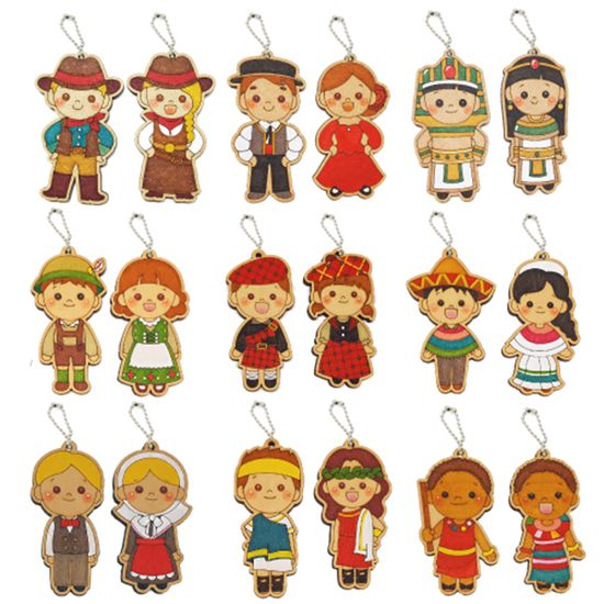 세계 전통 다문화의상 가방걸이(48종 택1)