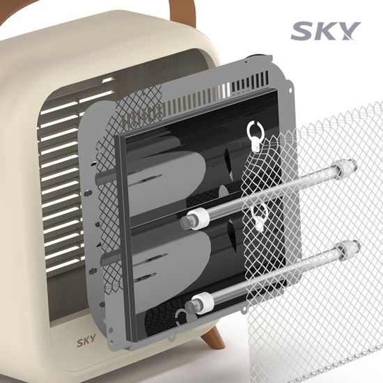 스카이 2단 미니 석영관 전기 히터 난로 발난로 H600