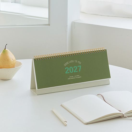 (2027 날짜형) 데스크 위클리 플래너 2027_탁상달력
