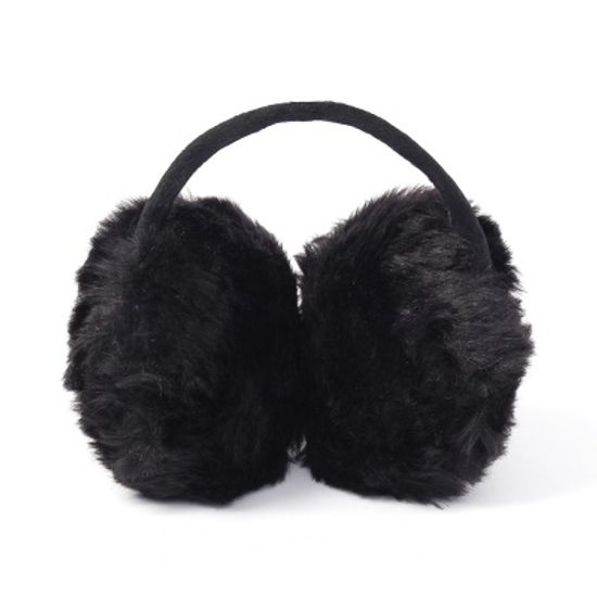 겨울엔 털귀마개(블랙) 보온 방한 귀도리