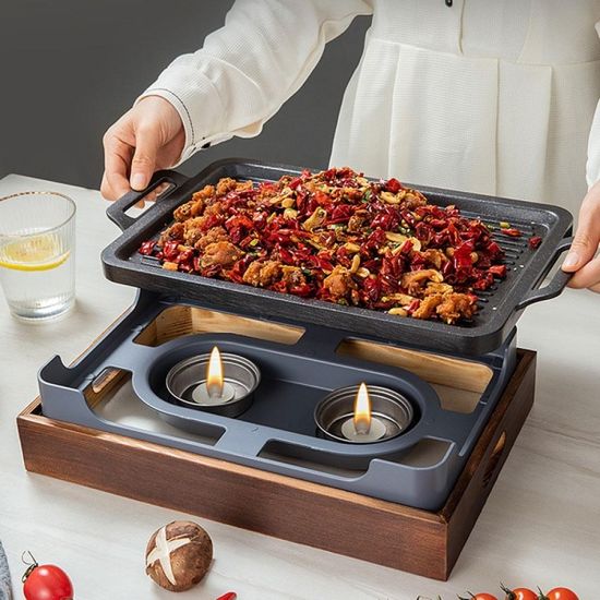 전참시 미니화로세트 직사각 바베큐불판 BBQ 삼겹살불판