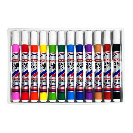 유성매직 12 칼라 세트(WC92F9E)