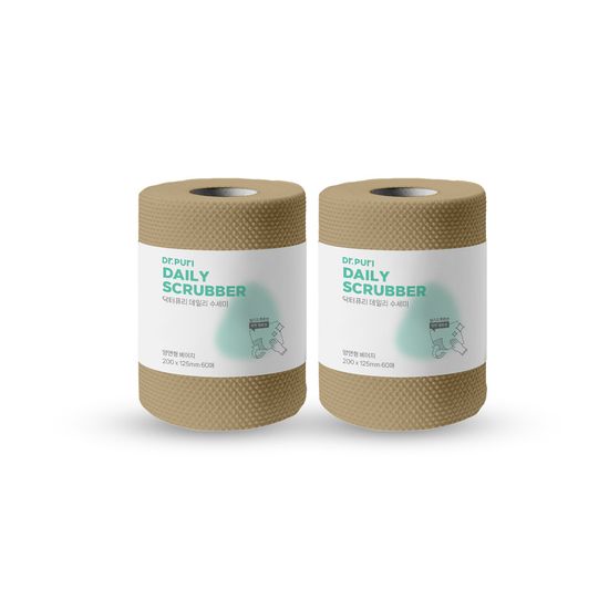 닥터퓨리 일회용수세미 소형 60매 2입/4입 (색상선택)