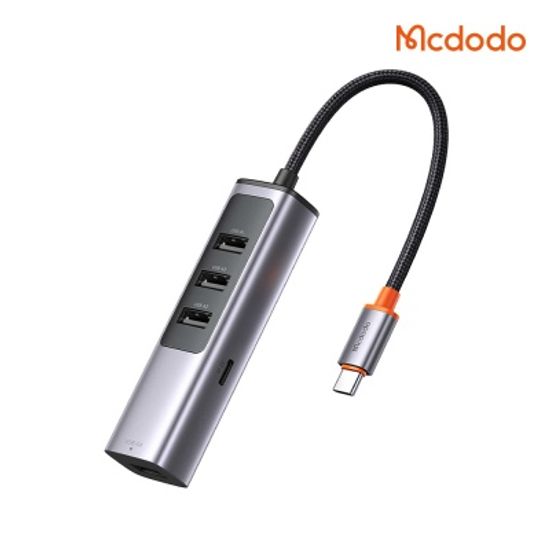 맥도도 HU112 C타입 5포트 멀티 허브 USB3.0x4+PD100W