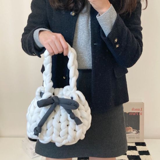 빅 왕모찌실 망고 가방 뜨개실(WD08F35)