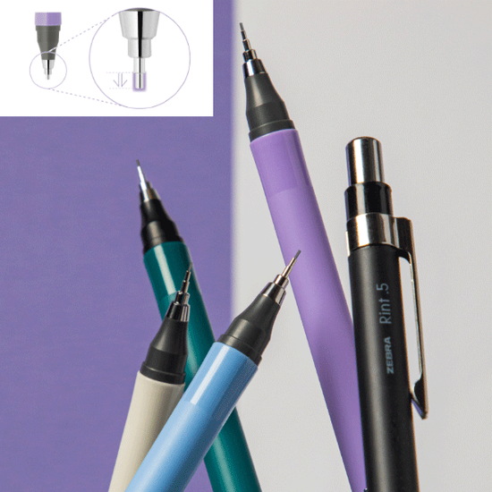 [제브라]린트 슬라이드 펜 촉 샤프 (0.5) 5종 택