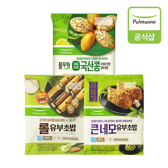 풀무원 유부초밥 3종 3개 혼합구성