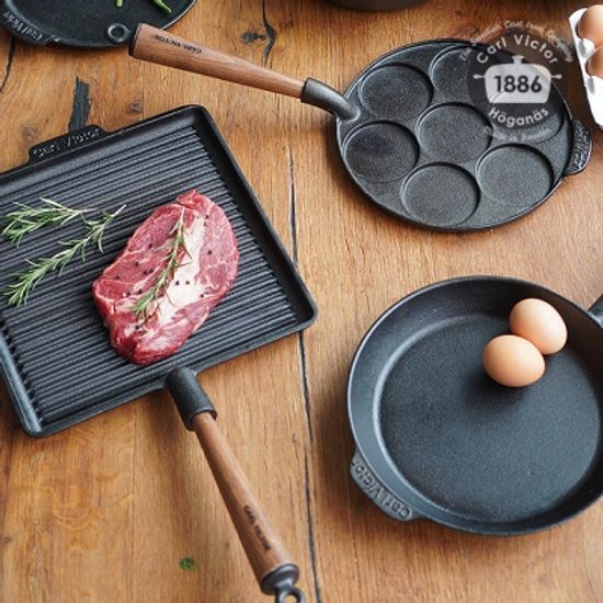 스웨덴 칼빅터 무쇠팬 사각 그릴팬 28cm