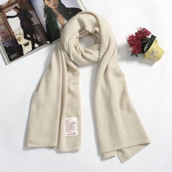 포근 니트 목도리 남녀공용 커플 겨울머플러 아이보리