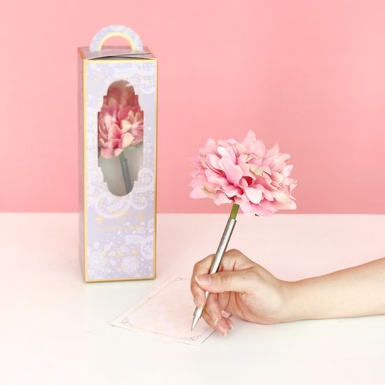 핑크 그레이스풀 피오니 작약 플라워펜 - pink graceful peony flower pen