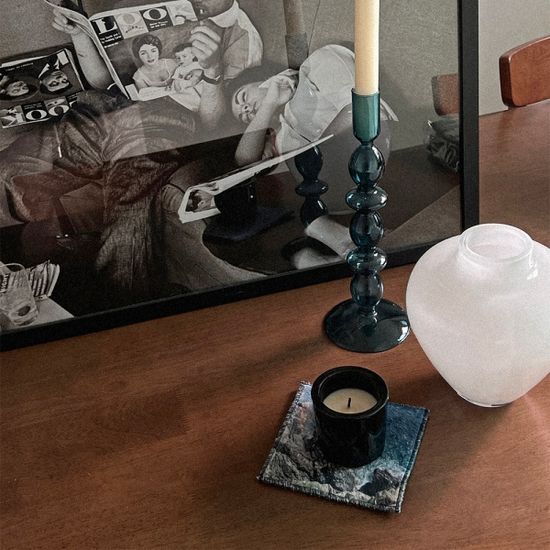 POM POM COASTER 극세사 패브릭 코스터 컵받침 