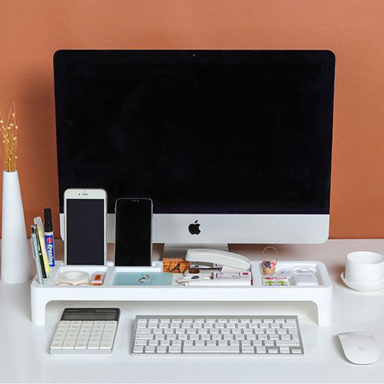 책상 데스크 소품 정리 함 오거나이저 모니터 받침 대