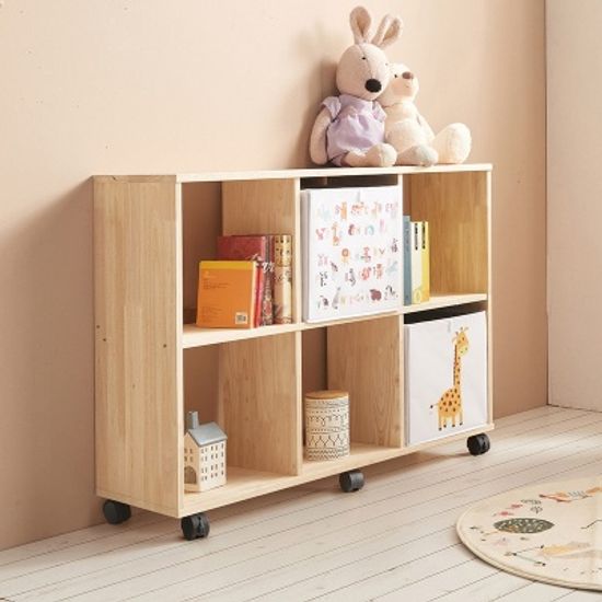 레디 삼나무 오픈 이동식 책장 2단 6칸 (착불)