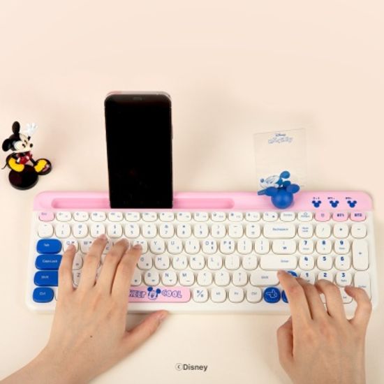 디즈니 미키마우스 멀티페어링 블루투스 키보드 2022