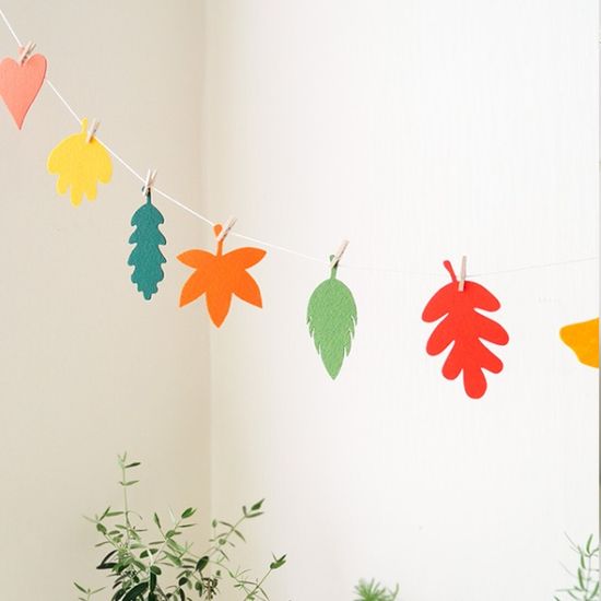 가을 낙엽 가랜드