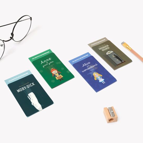 세계문학 3D 렌티큘러 북마크