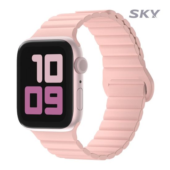 스카이 애플워치 마그네틱 실리콘 스트랩 10 9 8 SE 2