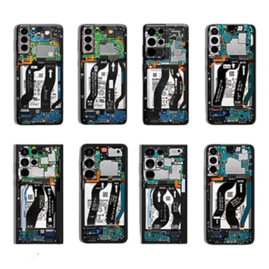 갤럭시 S23 S22 S21 휴대폰 분해도 후면 필름 스티커