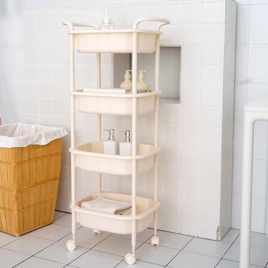 리브덕 이동식 트롤리 2단~4단 틈새 바퀴 수납 선반